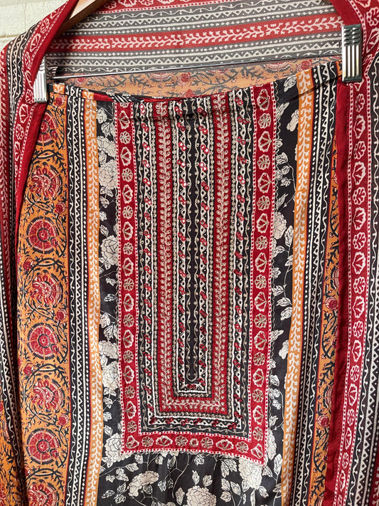 Crepe unstitched ladies suit  Rc17517