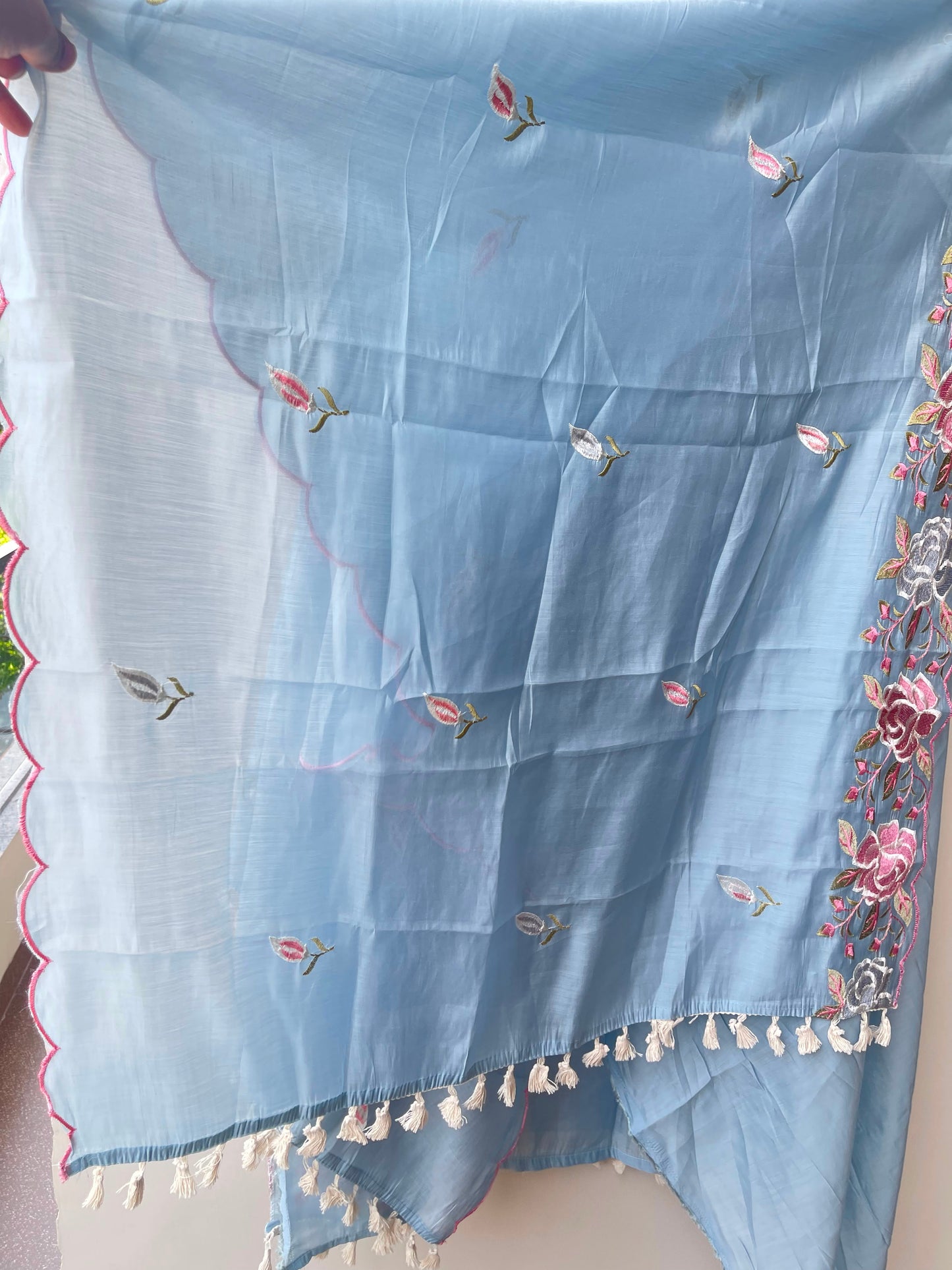 Mul chanderi unstitched ladies suit Rc19010