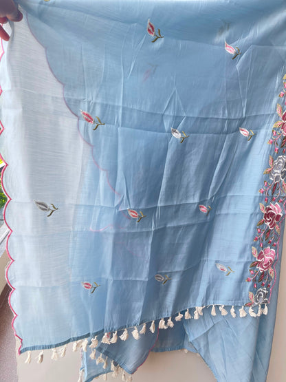 Mul chanderi unstitched ladies suit Rc19010