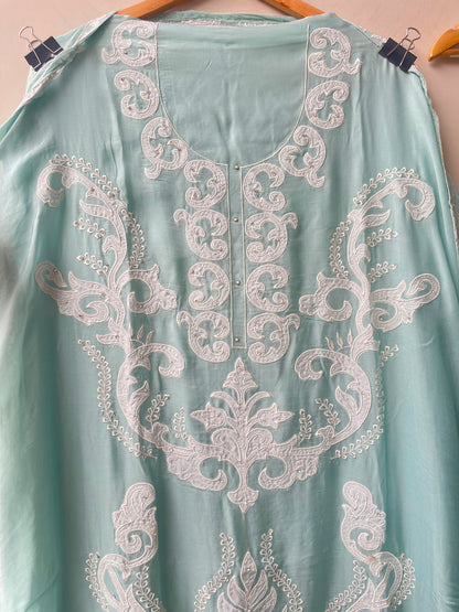 Organza Tuile fabric ladies unstitched suit Rc19131 (c)