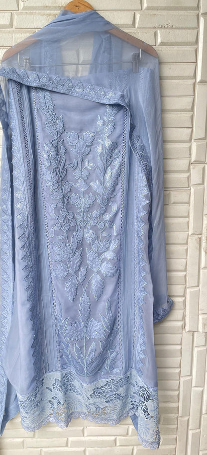 Organza unstitched ladies suit Rc17280