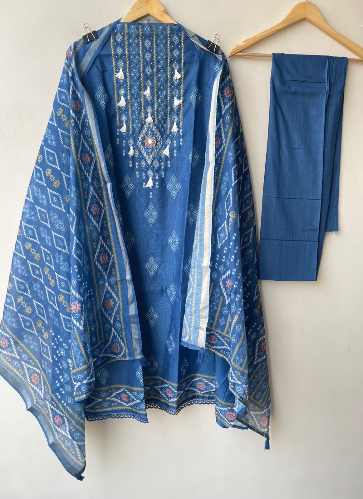Elegant Mul Chanderi Maheshwari Printed Suit Set