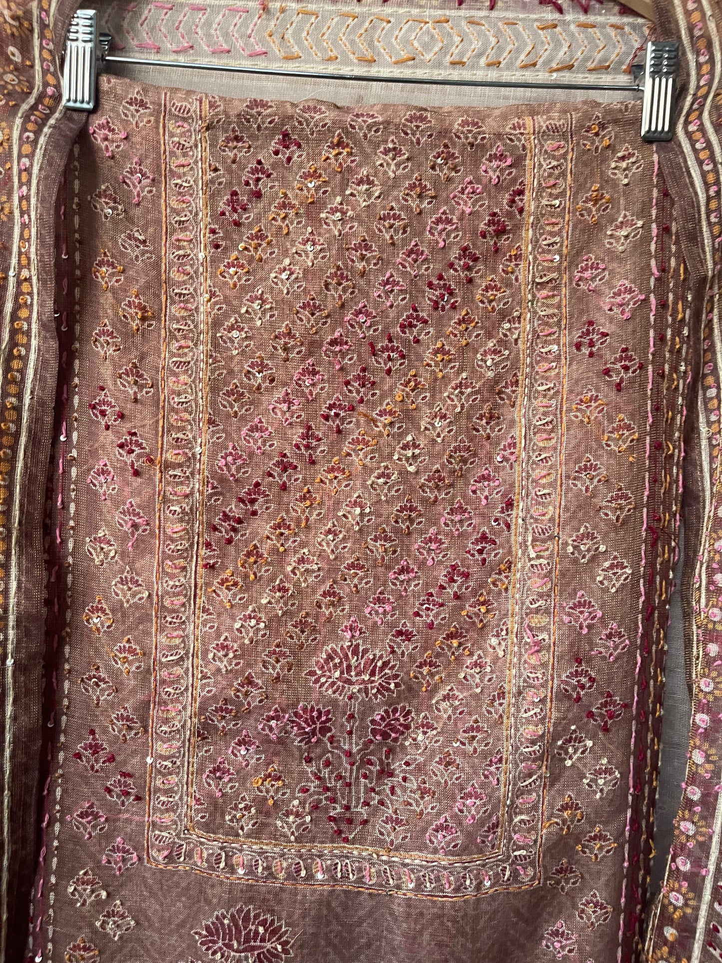 Linen silk unstitched ladies suit Rc17757 (c)