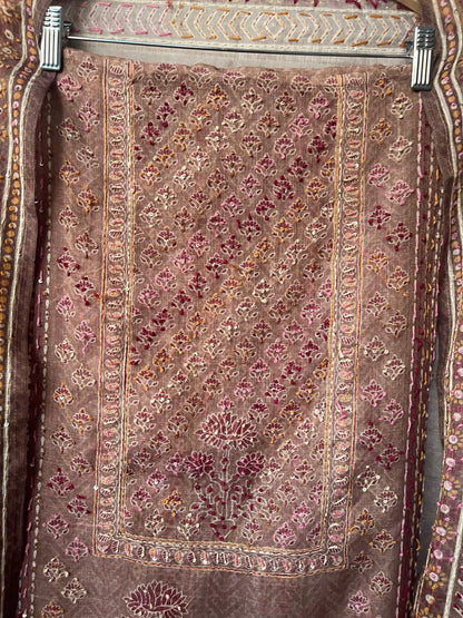 Linen silk unstitched ladies suit Rc17757 (c)