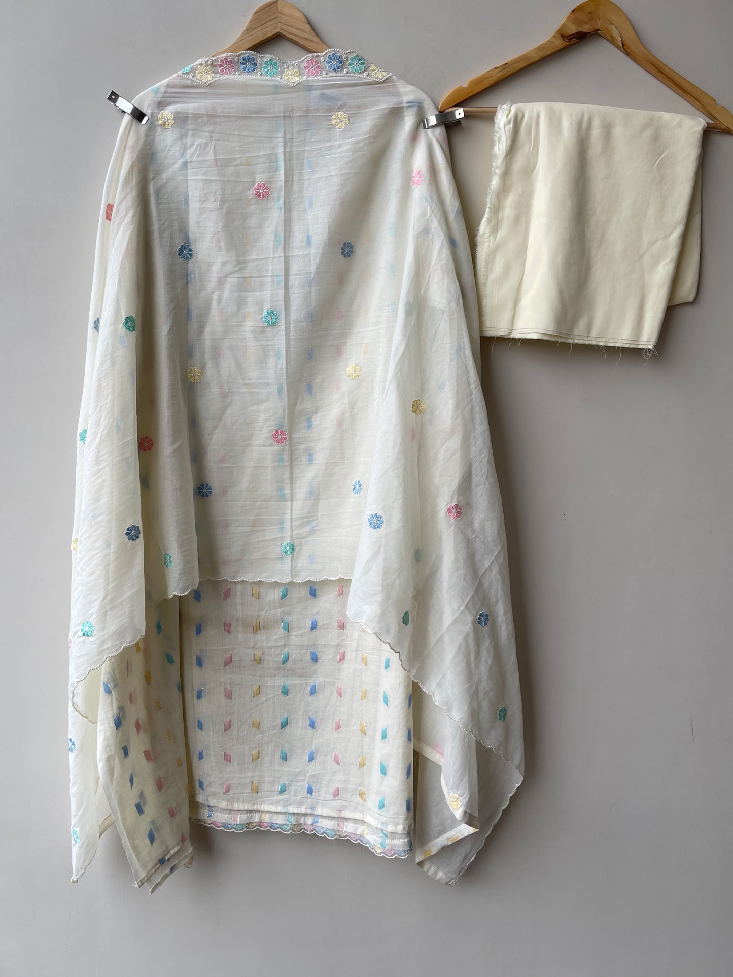 Mul cotton jaam dhani weaving unstitched ladies suit Rc18997