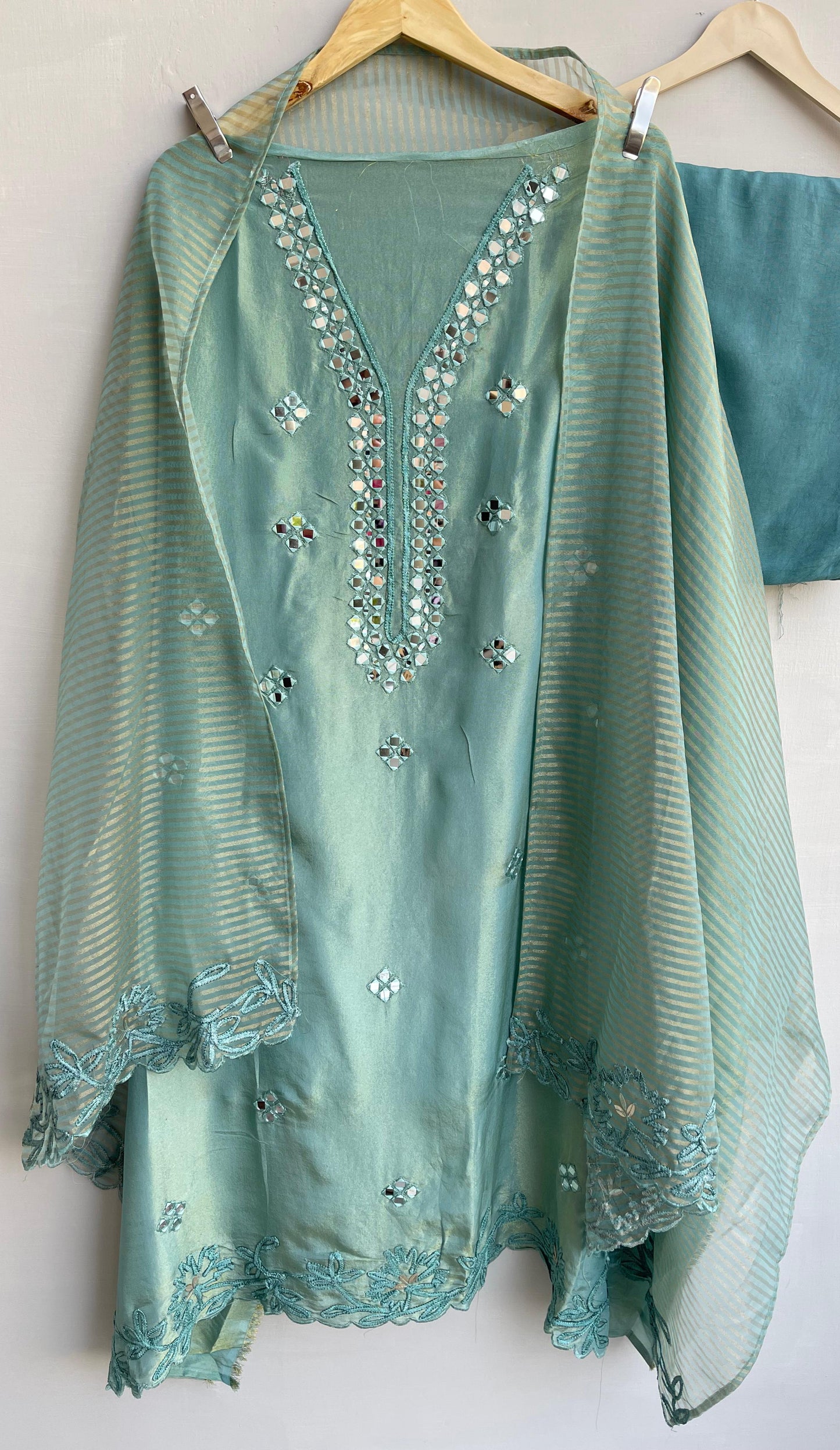 Shimmer silk unstitched ladies suit Rc17888 (b)
