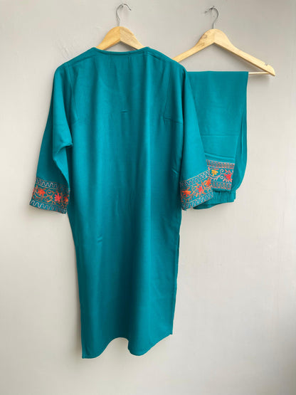 Kashmiri pheron readymade ladies coord set Rc18296