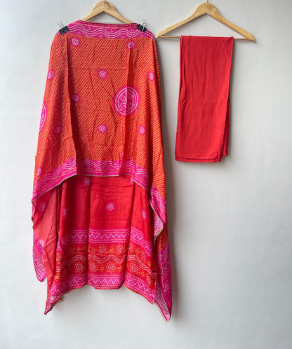 Gajji silk printed unstitched ladies suit Rc19201