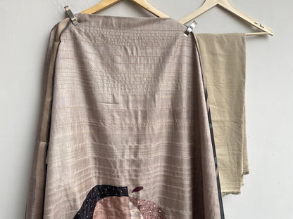 Khadi silk unstitched ladies suit Rc18328