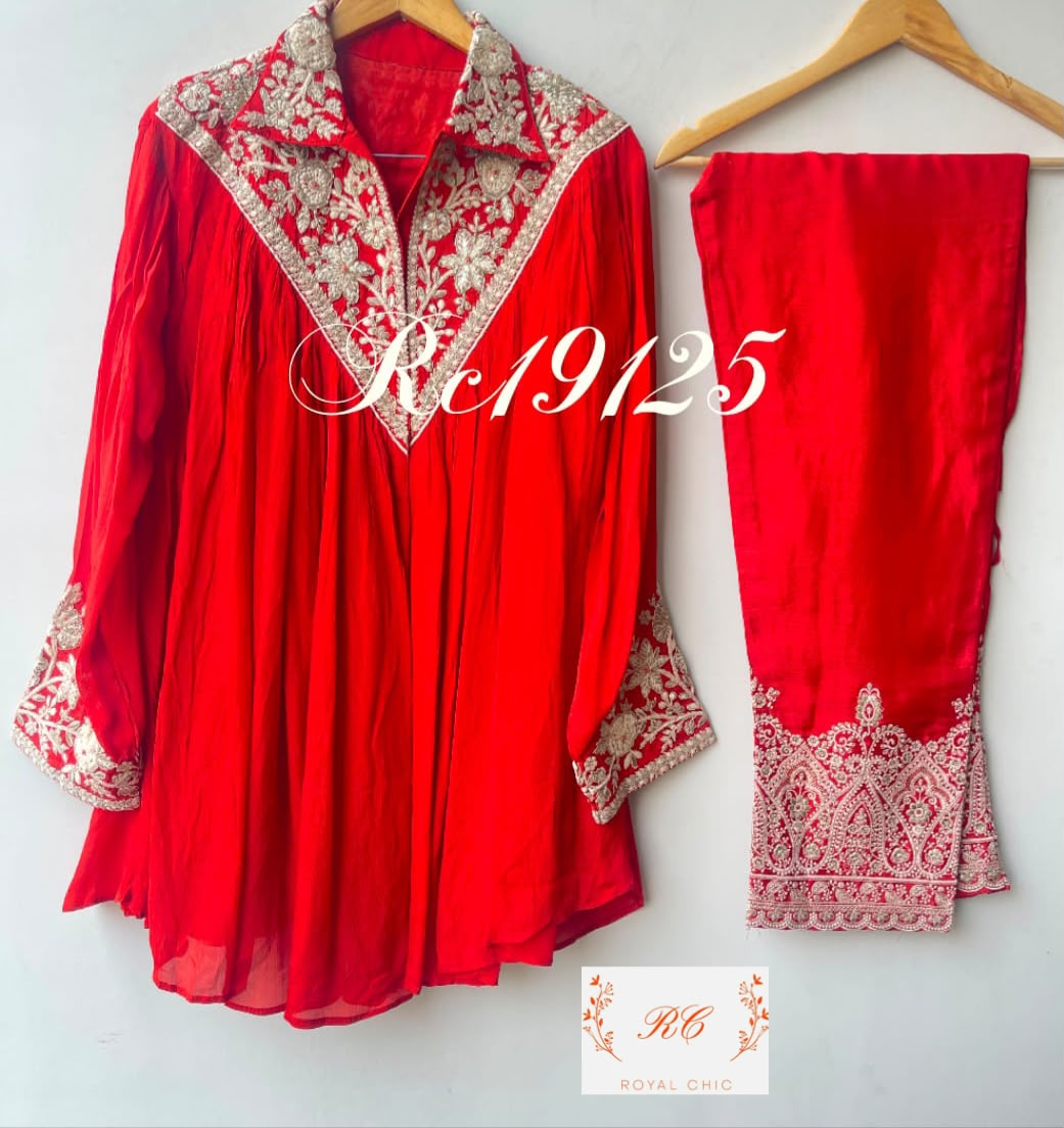 Chinnon fabric ladies stitched coord set Rc19125