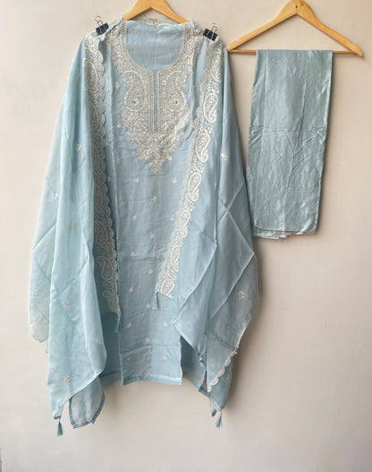 Organza unstitched ladies suit Rc19310 (c)