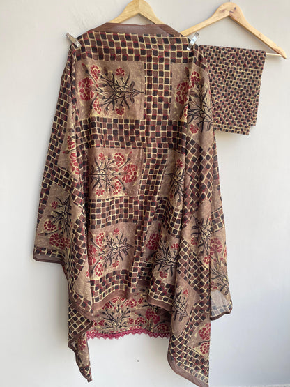 Cotton printed unstitched ladies suit Rc18540