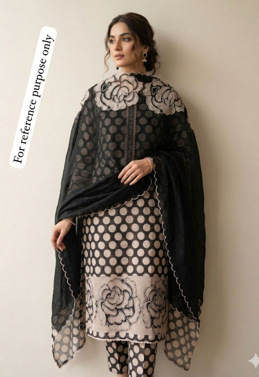 Soft linen printed unstitched ladies suit Rc18674 (b)