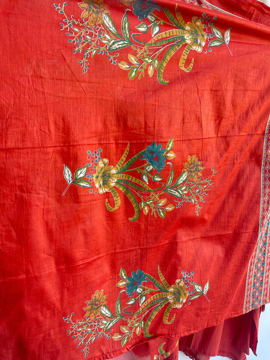 Cotton printed unstitched ladies suit Rc18379 (b)