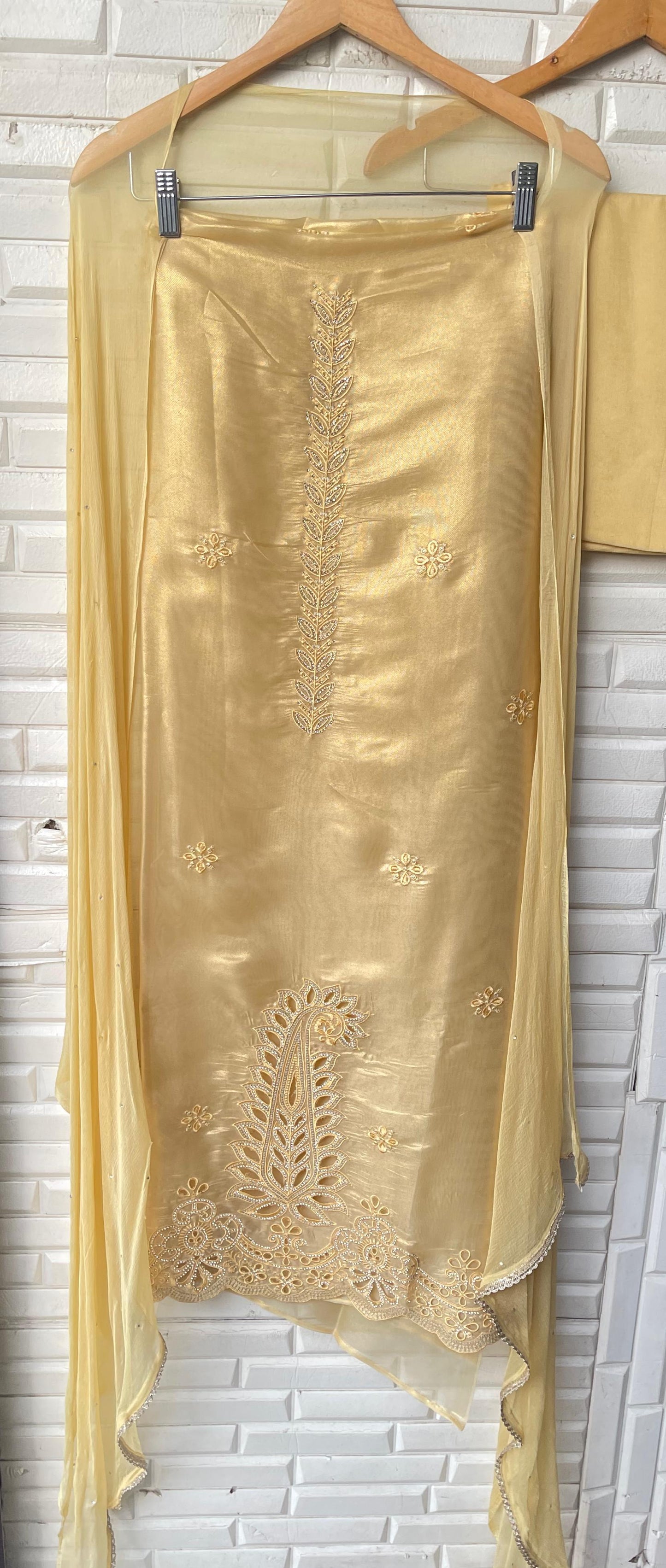 Shimmer paper silk unstitched ladies suit Rc17703 (c(