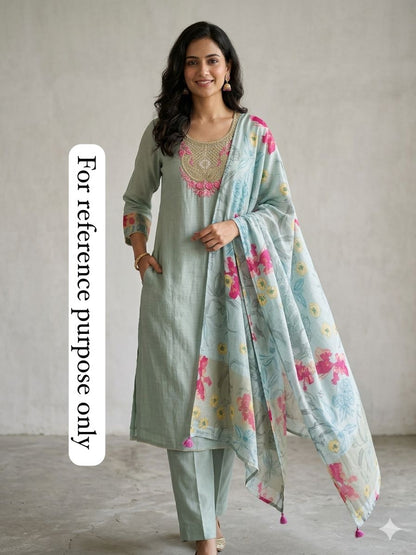 Mul Chanderi Unstitched Ladies Suit RC-18571 (b) – view 4