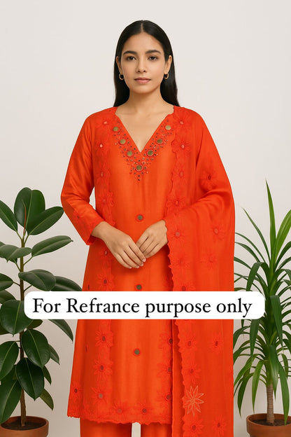 Self shimmer silk unstitched ladies suit Rc17675