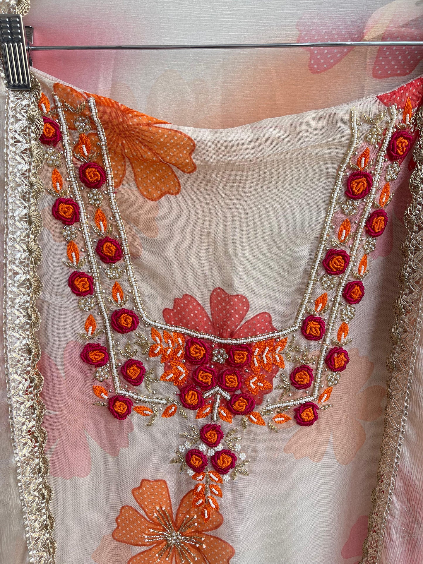 Burberry jute linen ladies unstitched suit Rc18463