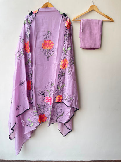 Mul chanderi unstitched ladies suit Rc18980 (a)