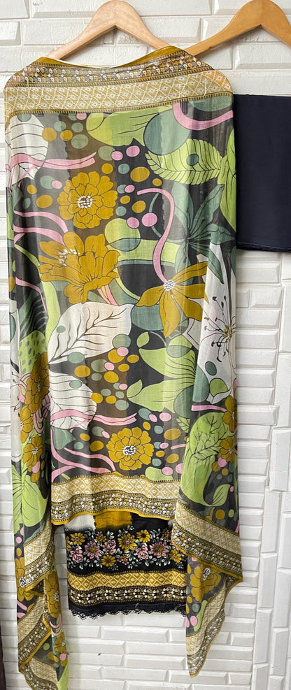 Cotton unstitched ladies suit Rc17463