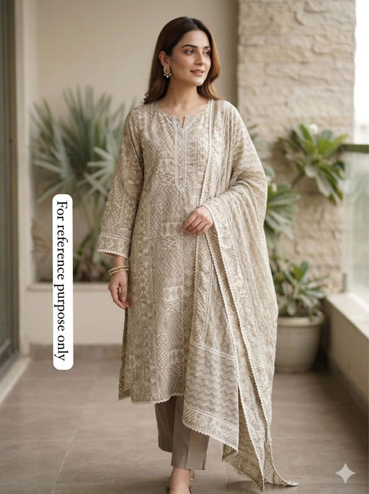 Soft cotton printed unstitched ladies suit Rc18931 (b)