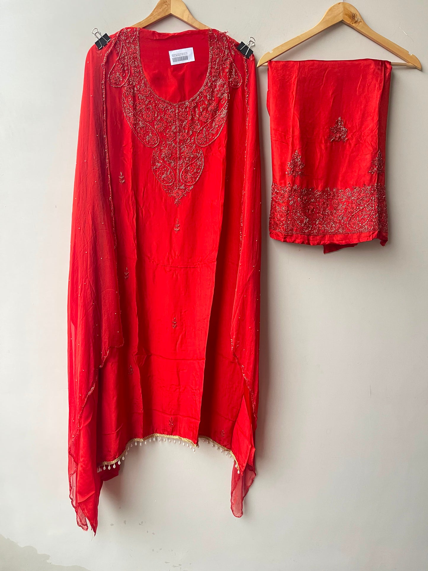 Pure glass organza ladies unstitched suit Rc19185 (b)