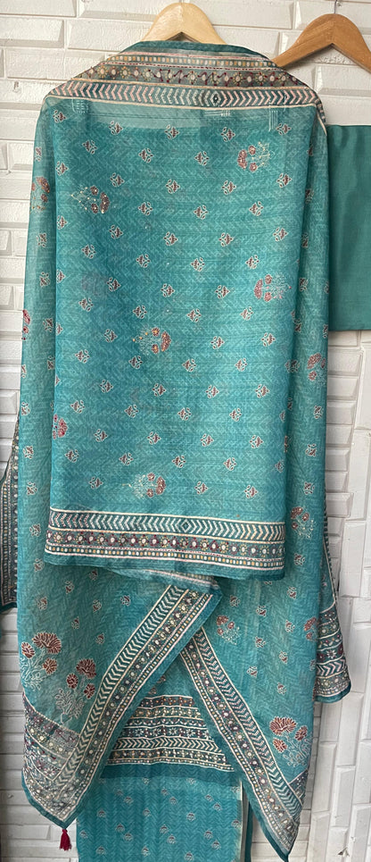 Linen silk unstitched ladies suit Rc17757 (a)