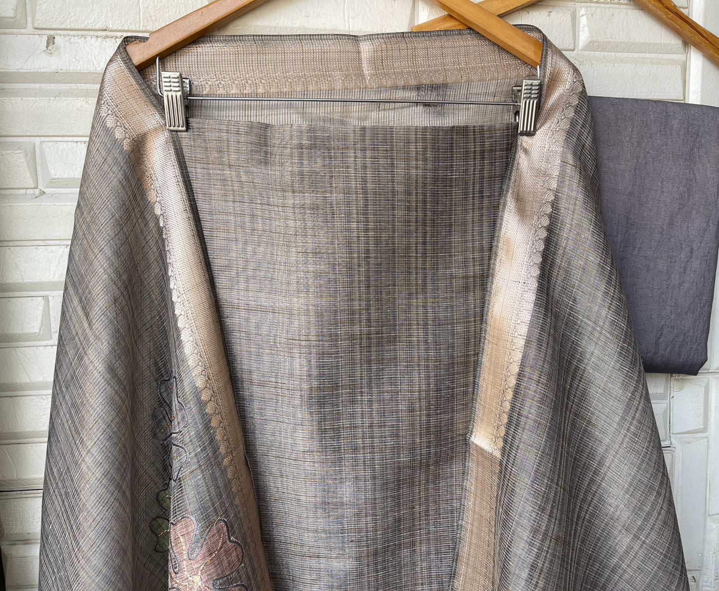 Maheshwari shimmer linen unstitched ladies suit Rc18412 (b)