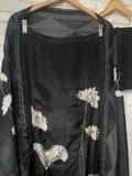 Glass Organza Unstitched Ladies Suit RC-17841