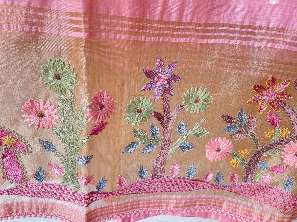 Banarasi Mul Chanderi Elegant Unstitched Suit Set