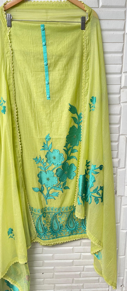 Mul chanderi unstitched ladies suit Rc17397 (a)