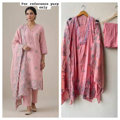Mul chanderi unstitched ladies suit Rc19056
