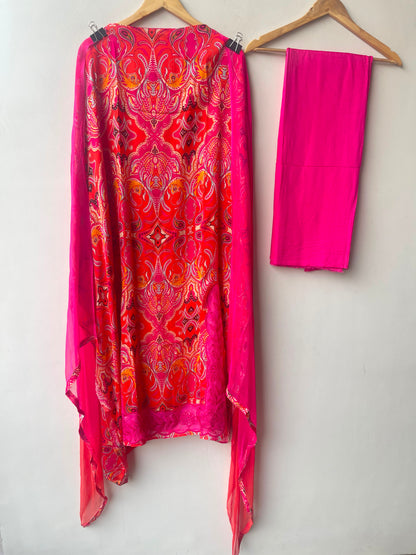 Organza Tuile printed ladies unstitched suit Rc19146