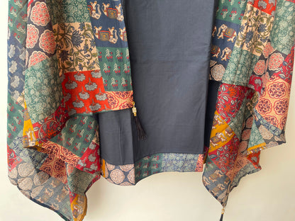 Cotton unstitched ladies suit Rc18959