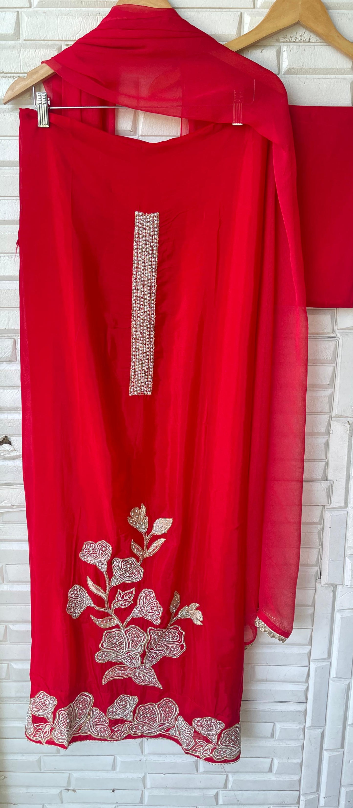 Organza unstitched ladies suit Rc17821 (b)