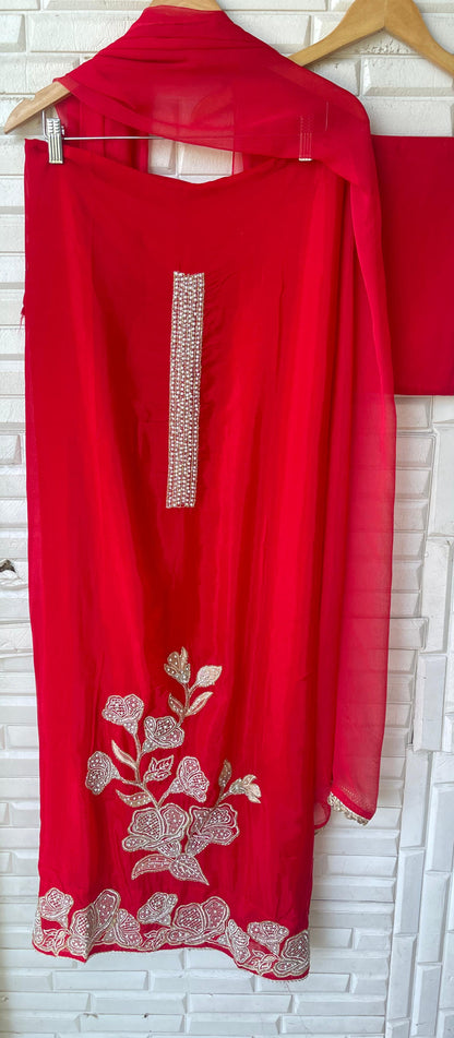 Organza unstitched ladies suit Rc17821 (b)