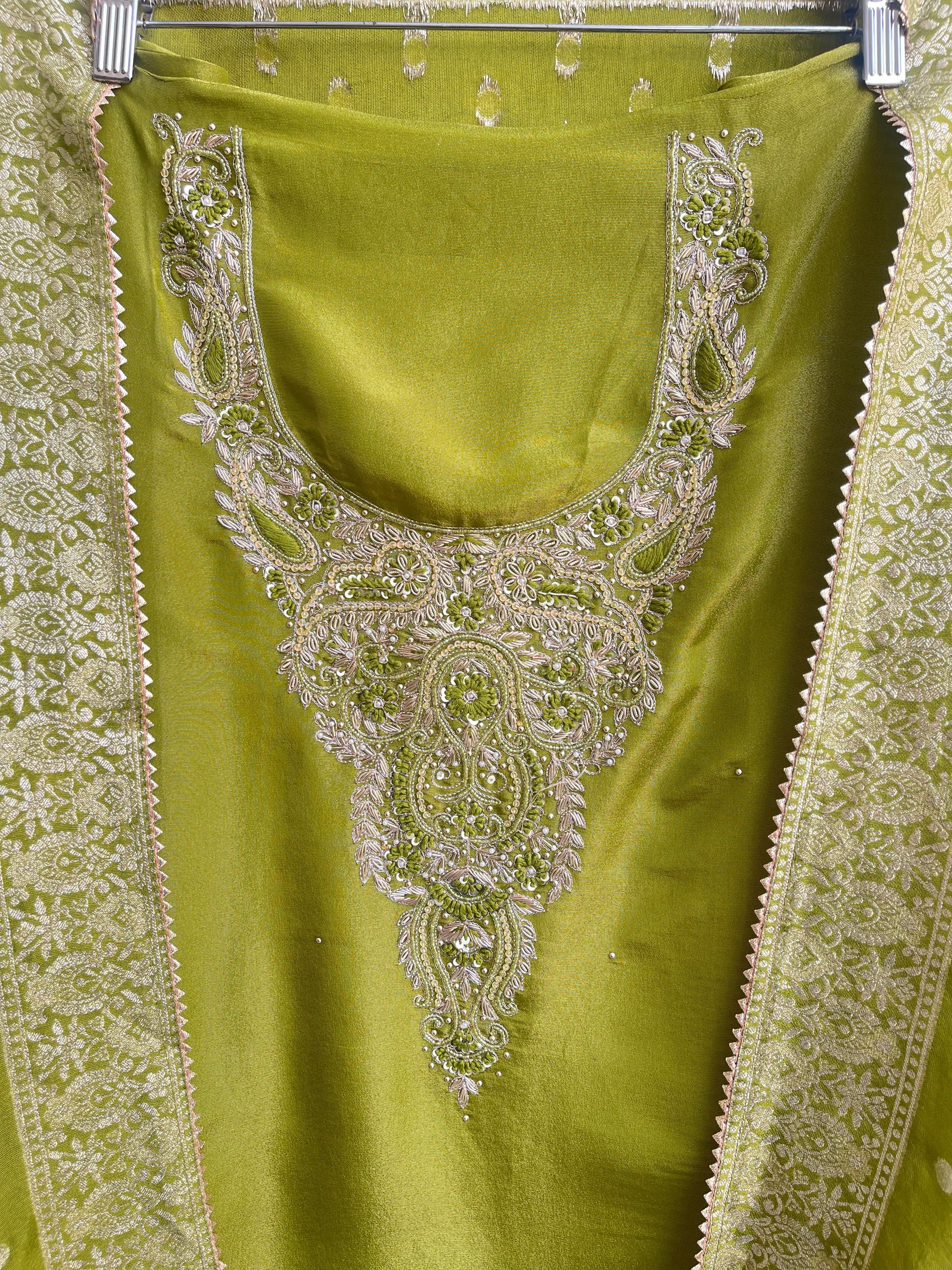 Shimmer Silk Unstitched Ladies Suit RC-17965
