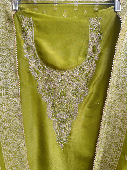 Shimmer Silk Unstitched Ladies Suit RC-17965