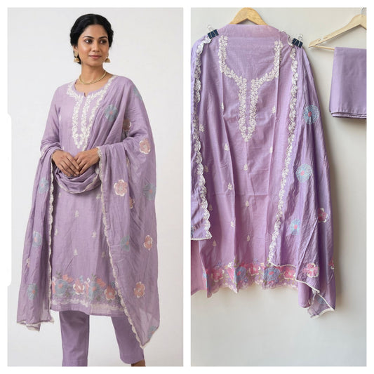 Mul chanderi unstitched ladies suit Rc18936 (b)