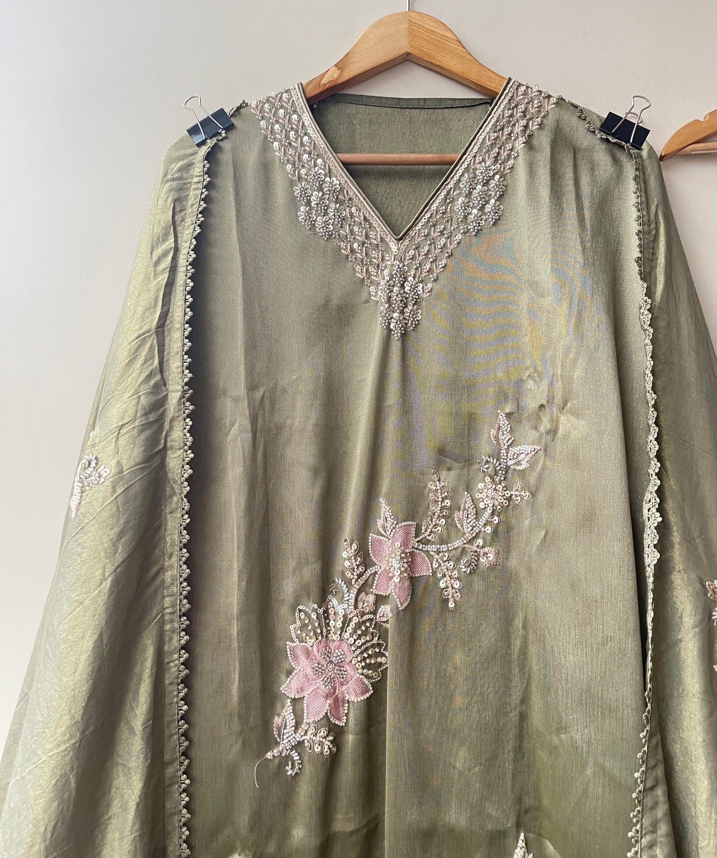 Shimmer giraffe silk ladies unstitched suit Rc19224