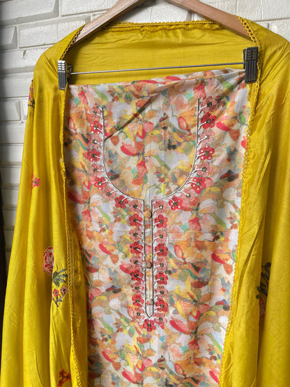 Cotton Printed Unstitched Ladies suit Rc17263