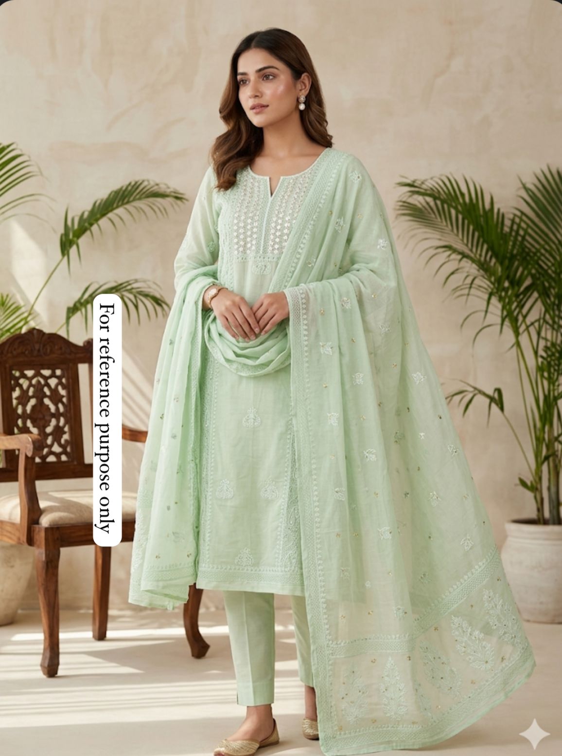 Mul Chanderi Unstitched Ladies Suit RC-18783 – view 2