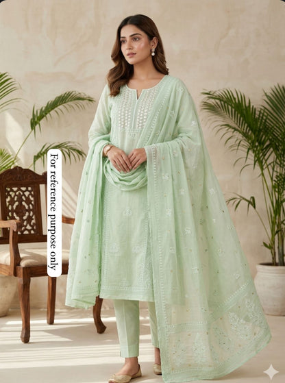 Mul Chanderi Unstitched Ladies Suit RC-18783 – view 2