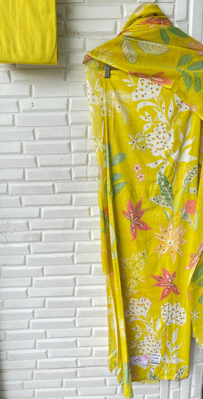 Cotton unstitched ladies suit Rc17184