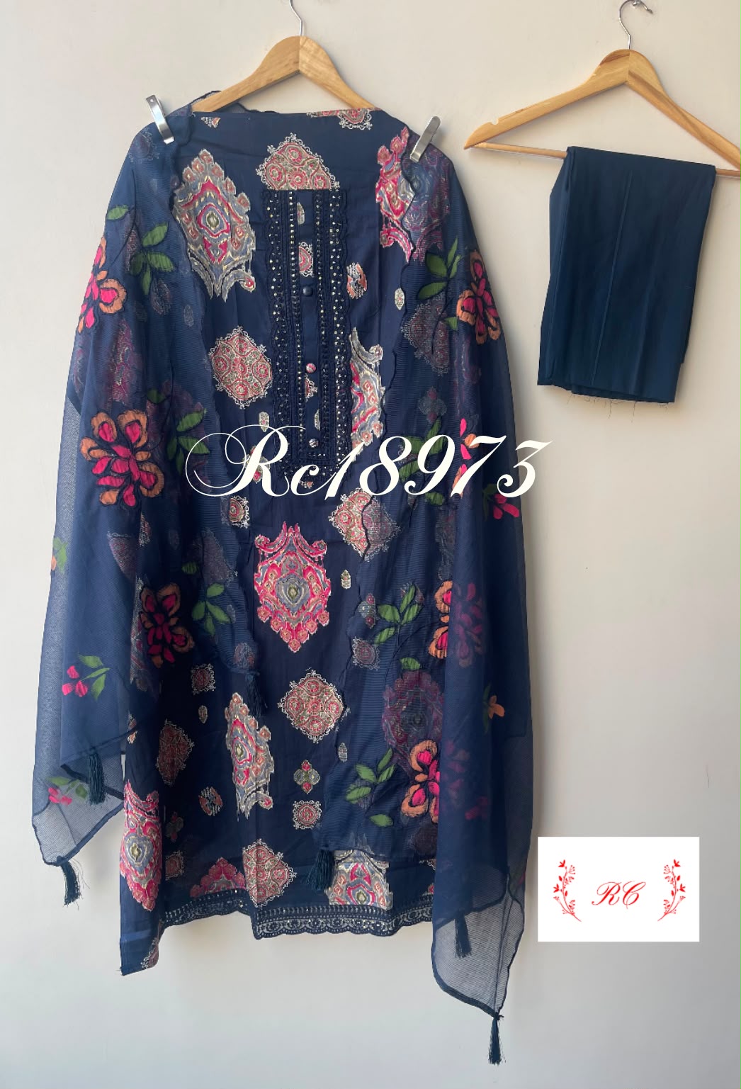 Cotton printed unstitched ladies suit Rc18973