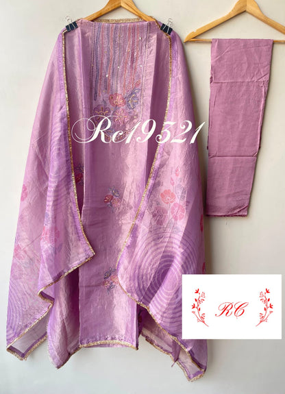 Fine shimmer tissue ladies unstitched suit Rc19321 (a)