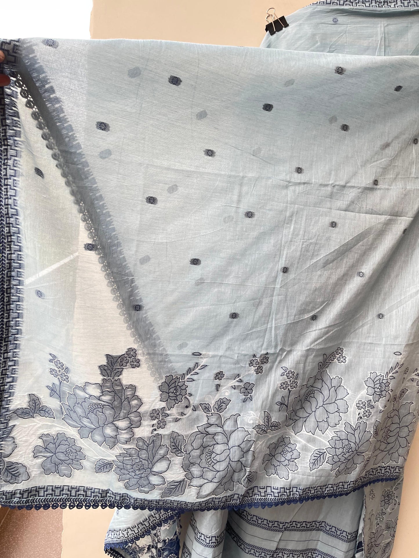 Jhaamdhaani linen unstitched ladies suit Rc18933