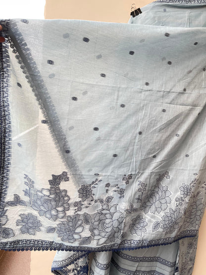 Jhaamdhaani linen unstitched ladies suit Rc18933