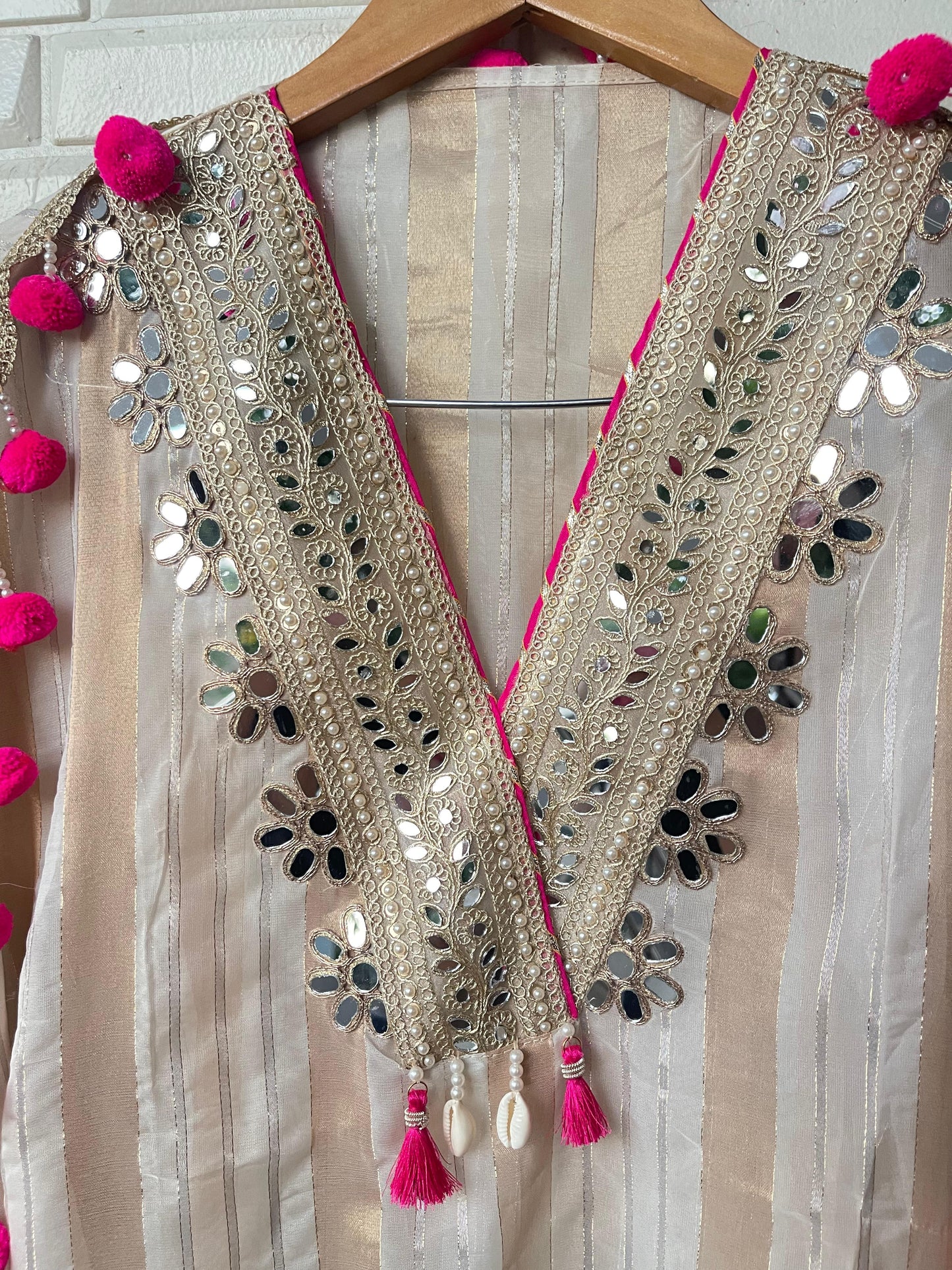 Banarasi shimmer silk unstitched ladies suit Rc17803