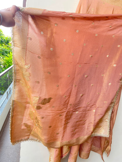 Banarasi shimmer silk ladies unstitched suit Rc19303 (b)